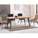 Стол обеденный SIGNAL FRESNO дуб/черный 150-210/90